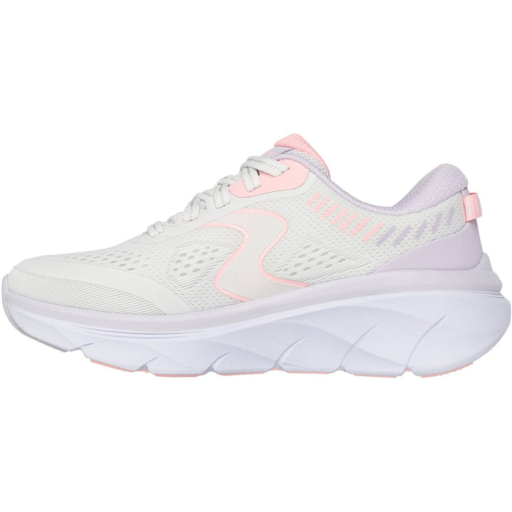 Women's Wide Fit Skechers 150007 D'lux Walker 2.0 Active Pace Trainers in Black/Lavender - Image 1