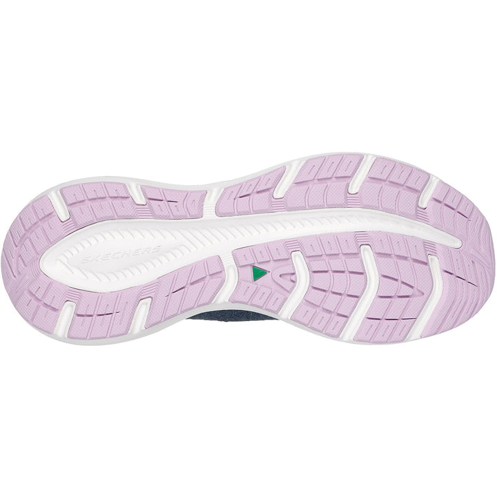 Women's Relaxed Fit Skechers 150470 Edgeride Impression Trainers in Black/Pink - Image 1