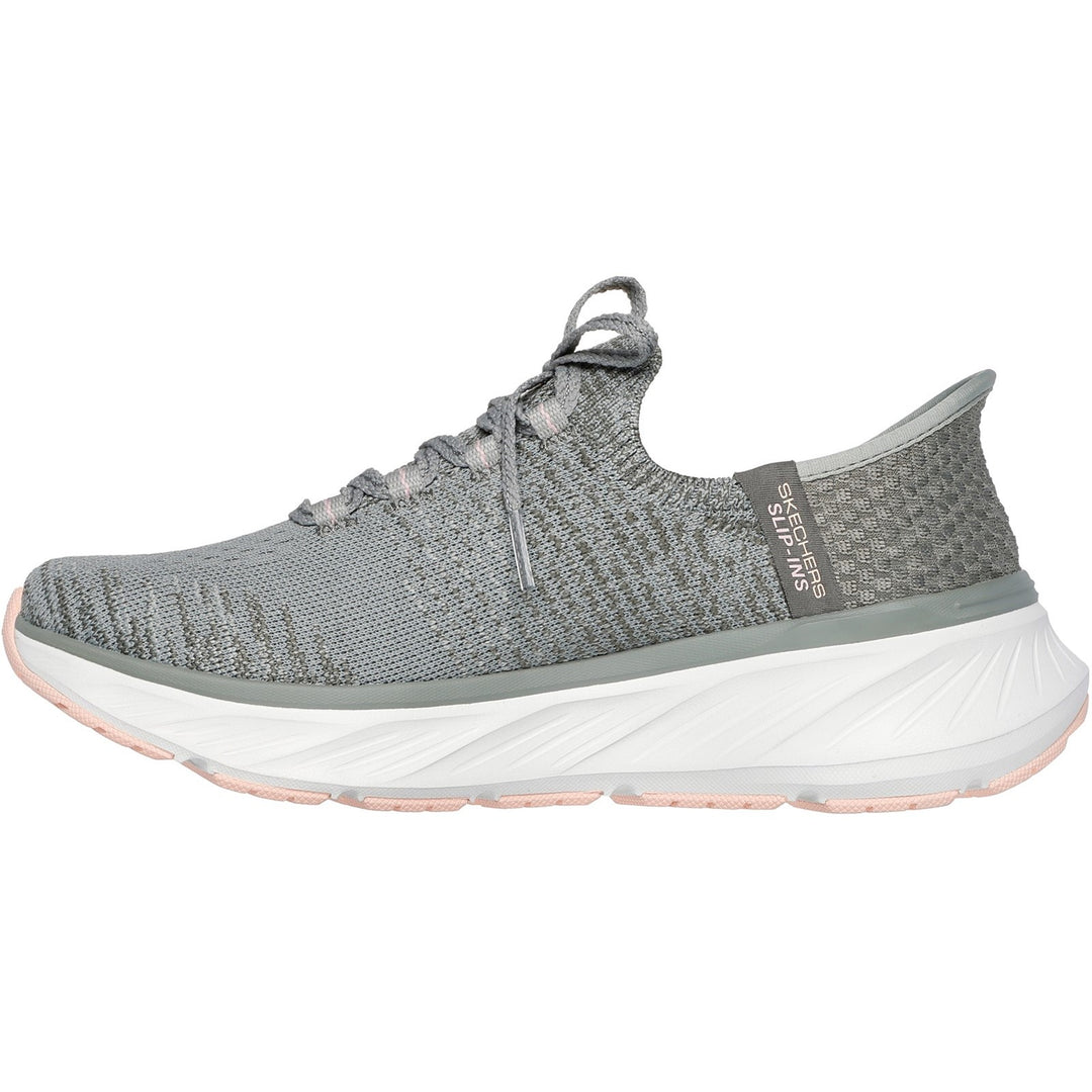 Women's Relaxed Fit Skechers 150470 Edgeride Impression Trainers in Black/Pink - Image 14