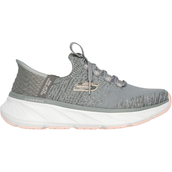 Women's Relaxed Fit Skechers 150470 Edgeride Impression Trainers in Black/Pink - Image 1