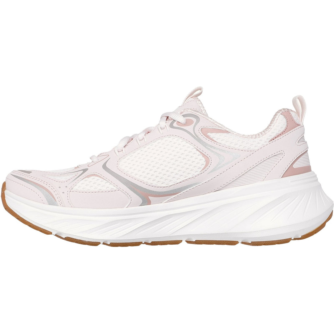 Women's Relaxed Fit Skechers 150475 Edgeride Silver Eclipse Trainers in Pink - Image 4
