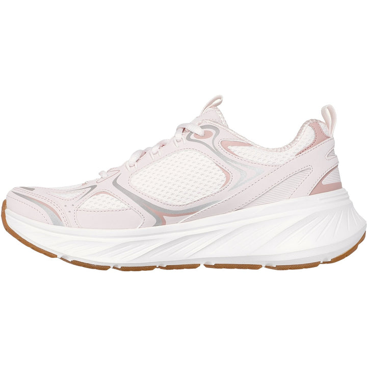 Women's Relaxed Fit Skechers 150475 Edgeride Silver Eclipse Trainers in Pink - Image 1