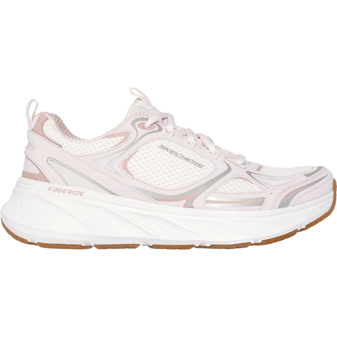 Women's Relaxed Fit Skechers 150475 Edgeride Silver Eclipse Trainers in Pink - Image 2