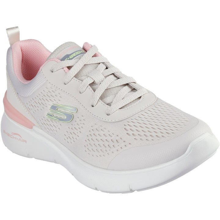 Women's Wide Fit Skechers 150370 Skech-air Dynamight 2.0 New Heights Trainers in Mauve - Image 1