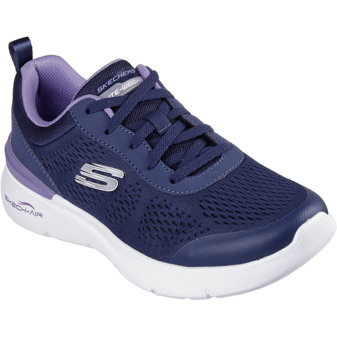 Women's Wide Fit Skechers 150370 Skech-air Dynamight 2.0 New Heights Trainers in Mauve - Image 8