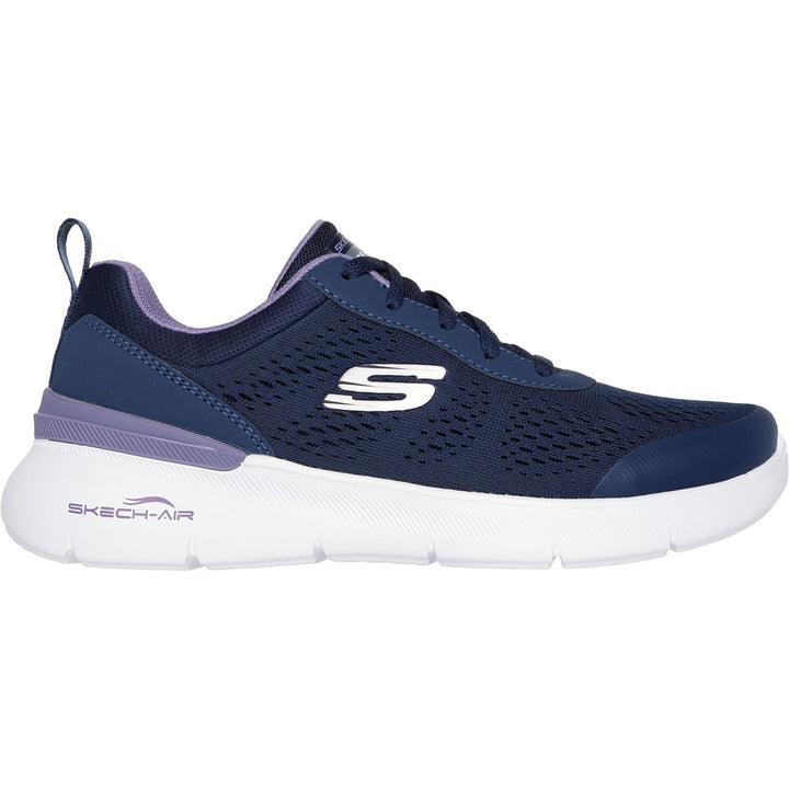 Women's Wide Fit Skechers 150370 Skech-air Dynamight 2.0 New Heights Trainers in Mauve - Image 1