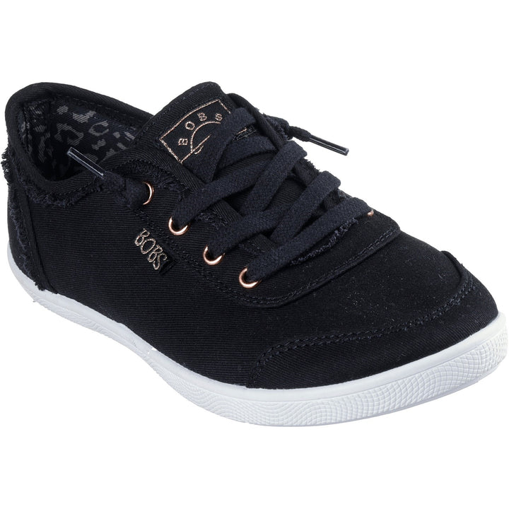 Women's Wide Fit Skechers 33492 Bobs B Cute Shoes in Black - Image 1