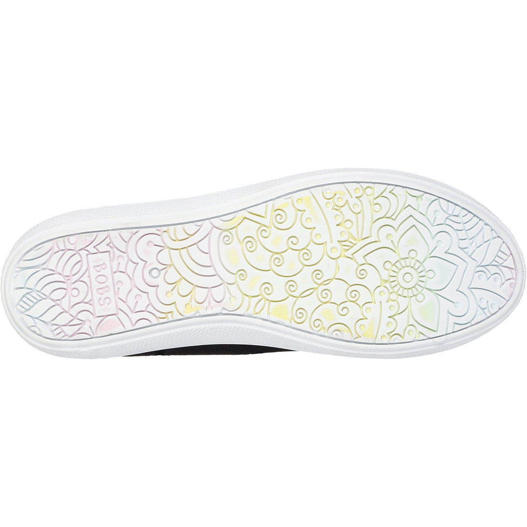 Women's Wide Fit Skechers 33492 Bobs B Cute Shoes in Black - Image 12