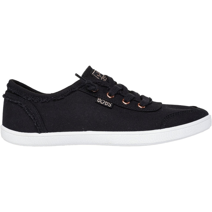 Women's Wide Fit Skechers 33492 Bobs B Cute Shoes in Black - Image 1