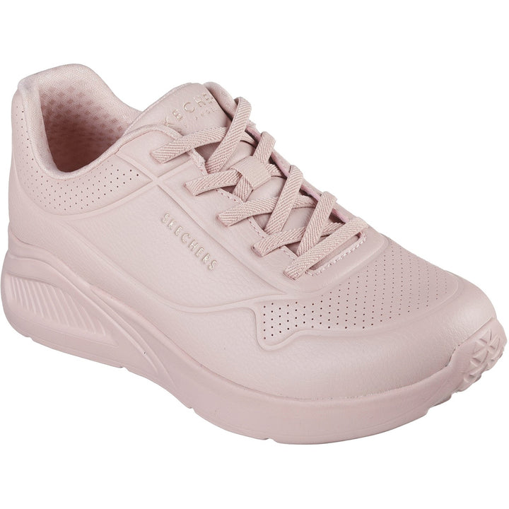 Women's Wide Fit Skechers 177289 Uno Lite Lite Work Trainers in Blush - Image 1