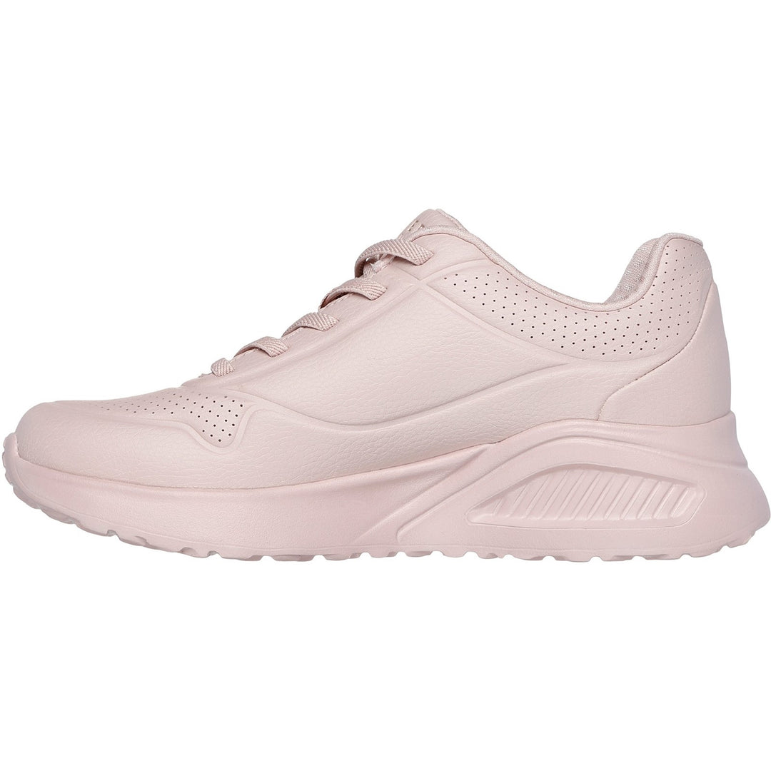 Women's Wide Fit Skechers 177289 Uno Lite Lite Work Trainers in Blush - Image 9