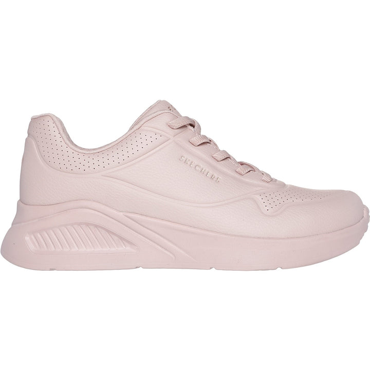 Women's Wide Fit Skechers 177289 Uno Lite Lite Work Trainers in Blush - Image 1
