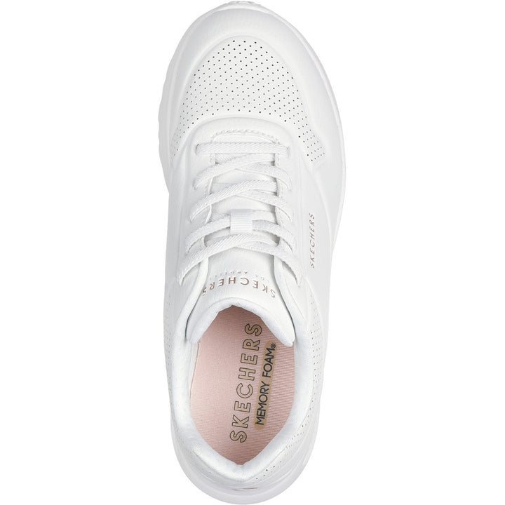 Women's Wide Fit Skechers 177289 Uno Lite Lite Work Trainers in Blush - Image 1