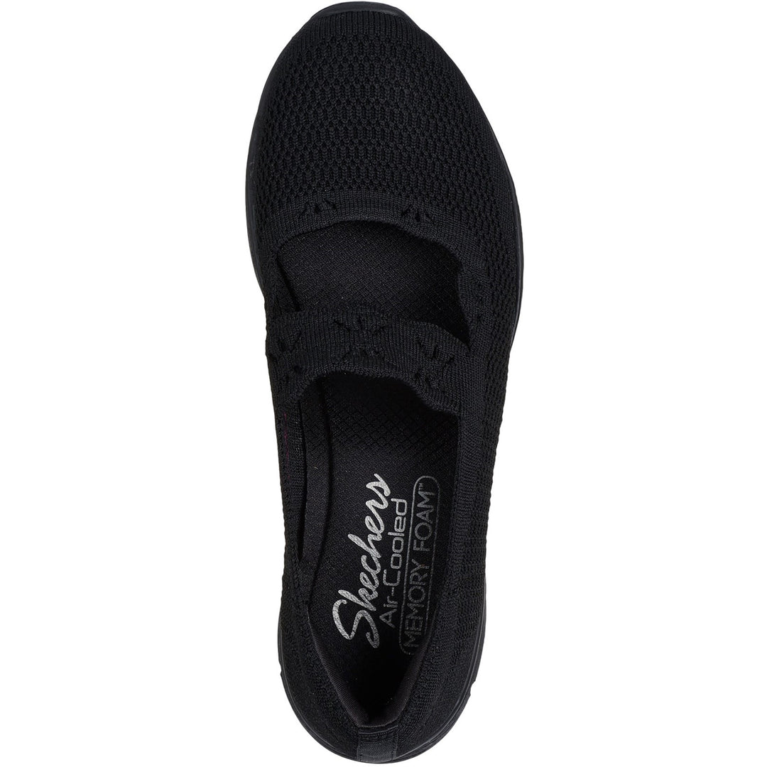 Women's Wide Fit Skechers 159078 Seager Cute N' Coy Shoes in Natural - Image 5