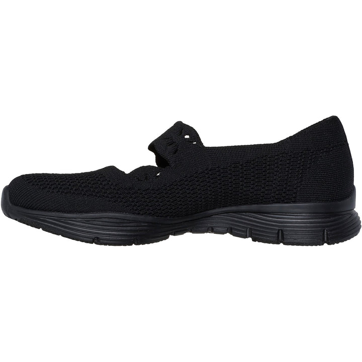 Women's Wide Fit Skechers 159078 Seager Cute N' Coy Shoes in Natural - Image 1
