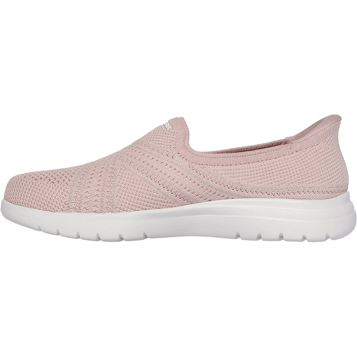 Women's Wide Fit Skechers 138100 Slip-ins On The Go Flex Excellency Shoes in Black - Image 1