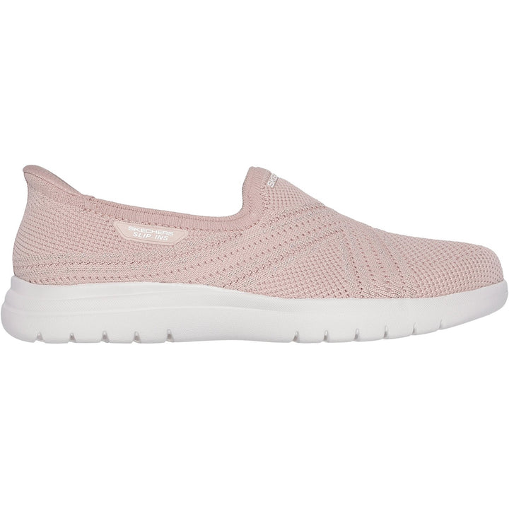Women's Wide Fit Skechers 138100 Slip-ins On The Go Flex Excellency Shoes in Black - Image 1