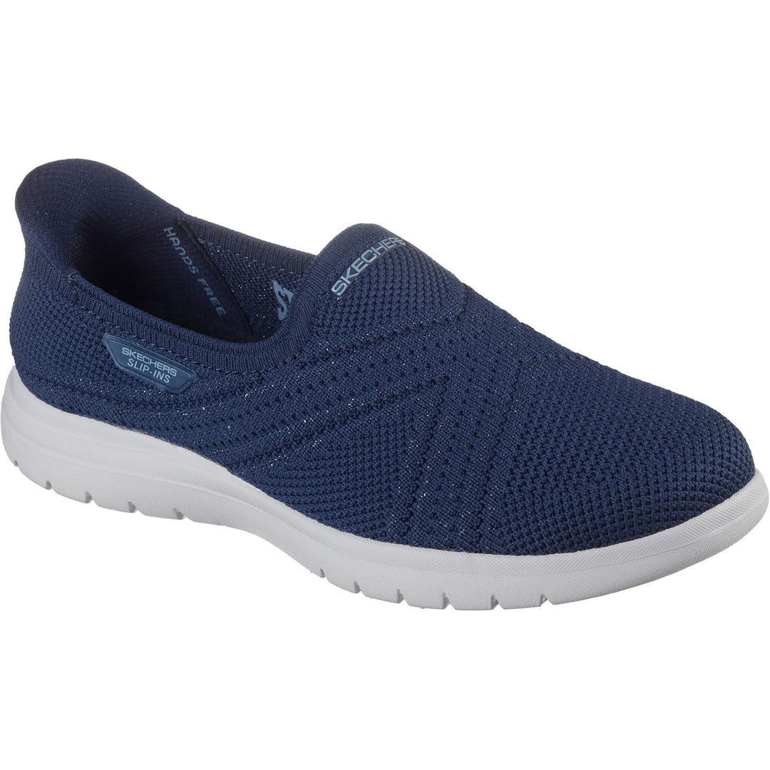 Women's Wide Fit Skechers 138100 Slip-ins On The Go Flex Excellency Shoes in Black - Image 8