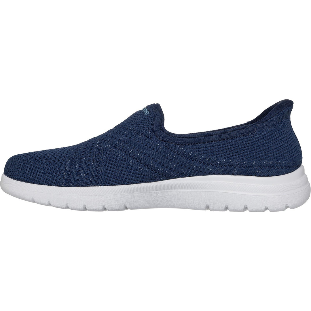 Women's Wide Fit Skechers 138100 Slip-ins On The Go Flex Excellency Shoes in Black - Image 9