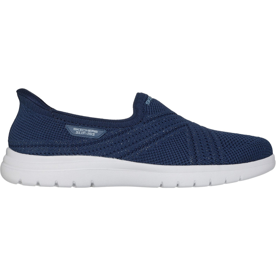 Women's Wide Fit Skechers 138100 Slip-ins On The Go Flex Excellency Shoes in Black - Image 7