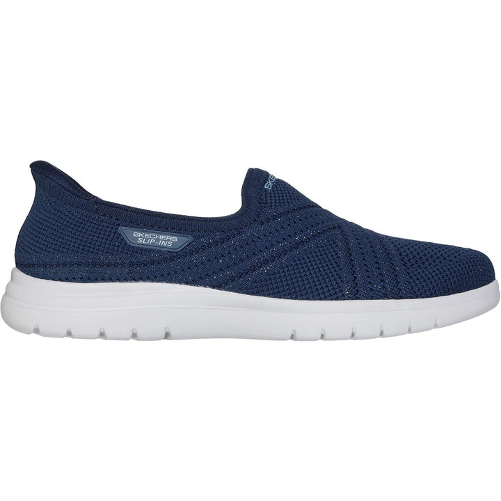 Women's Wide Fit Skechers 138100 Slip-ins On The Go Flex Excellency Shoes in Black - Image 1