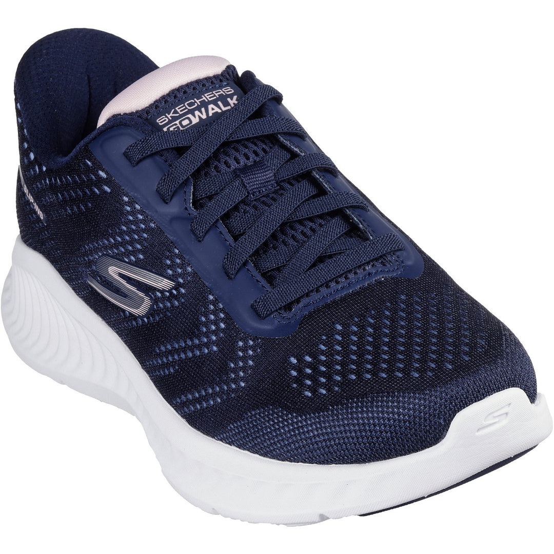 Women's Wide Fit Skechers 125643 Slip-ins Go Walk Now Khloe Trainers in Blue/Green - Image 14