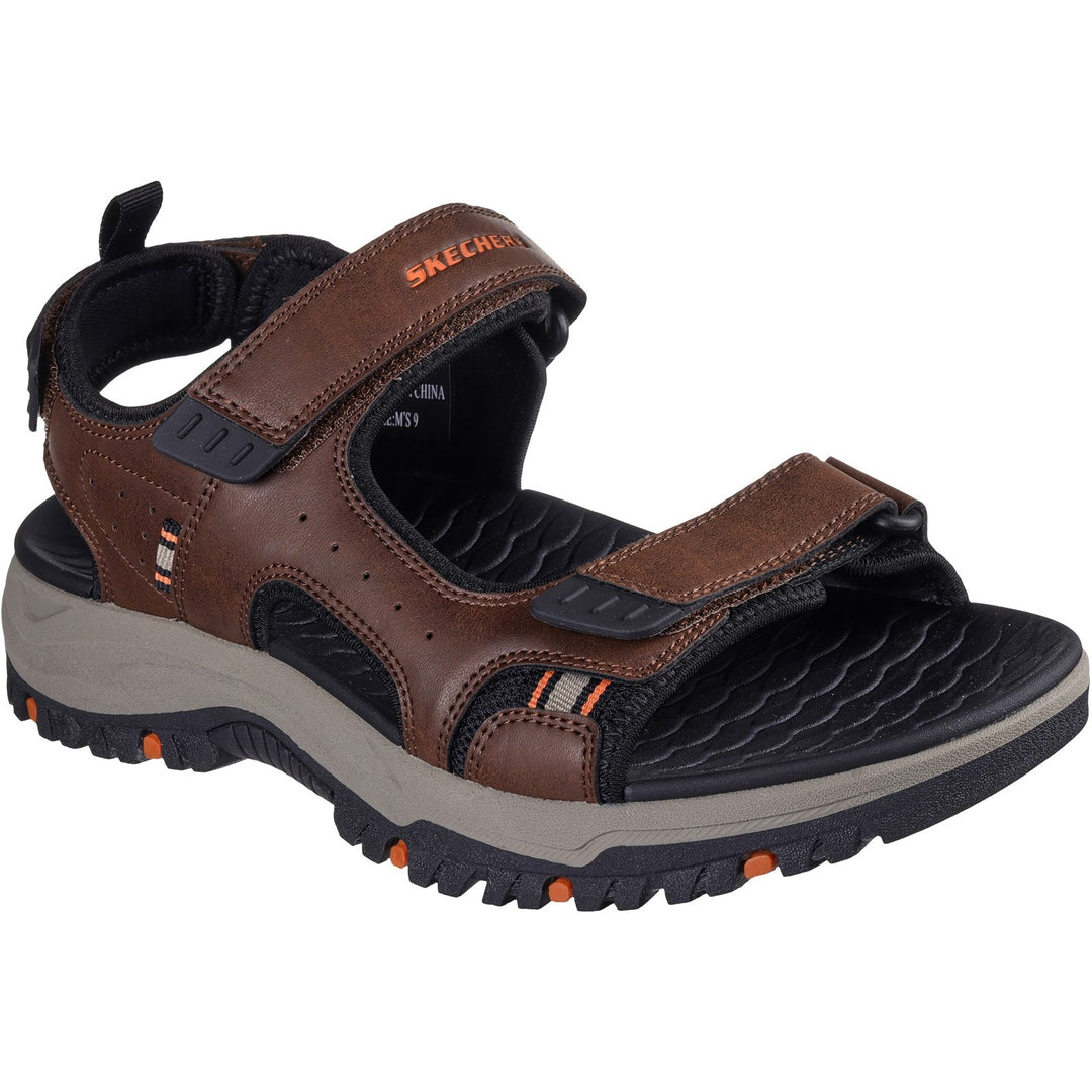 Men's Relaxed Fit Skechers 205139 Prewitt Rigdon Sandals in Black - Image 9