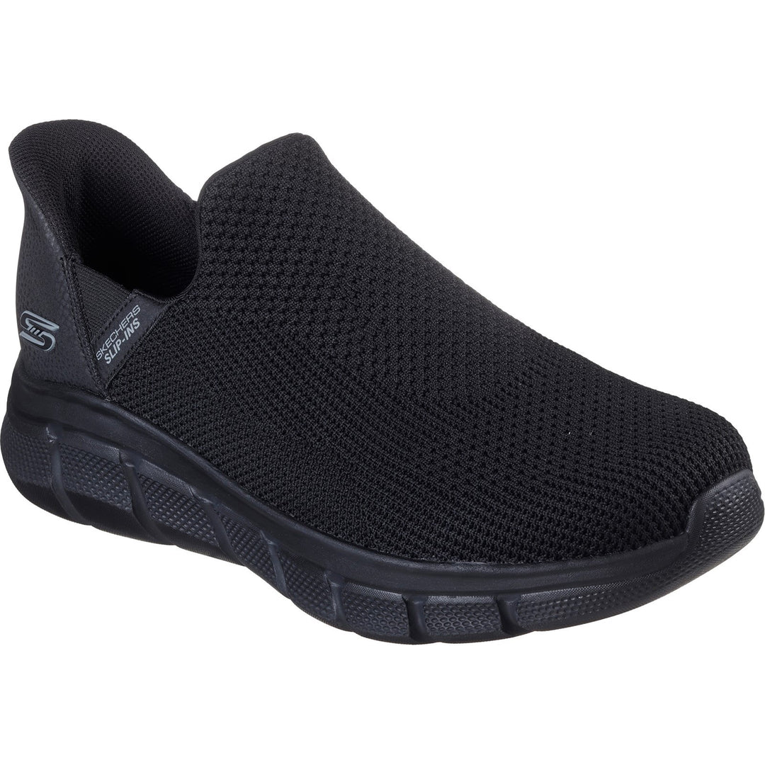 Men's Wide Fit Skechers 118306 Bobs Sport B Flex Frigid Edge Trainers in Black - Image 3