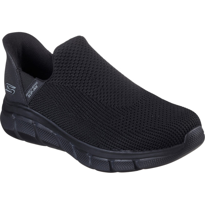 Men's Wide Fit Skechers 118306 Bobs Sport B Flex Frigid Edge Trainers in Black - Image 1