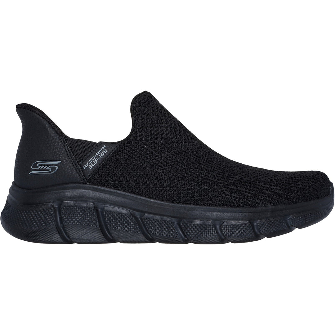 Men's Wide Fit Skechers 118306 Bobs Sport B Flex Frigid Edge Trainers in Black - Image 2