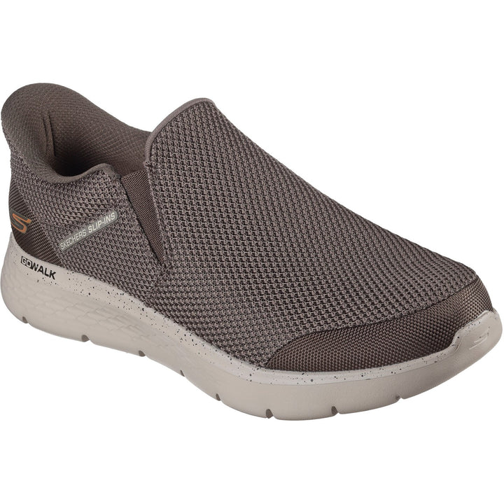Men's Wide Fit Skechers 216333 Slip-ins Go Walk Flex Ojai Trainers in Black - Image 1