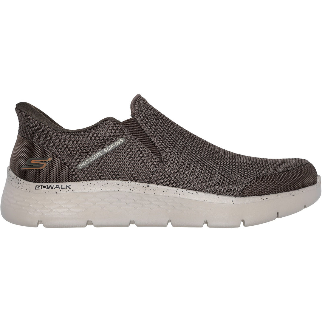 Men's Wide Fit Skechers 216333 Slip-ins Go Walk Flex Ojai Trainers in Black - Image 14