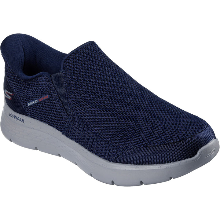 Men's Wide Fit Skechers 216333 Slip-ins Go Walk Flex Ojai Trainers in Black - Image 1