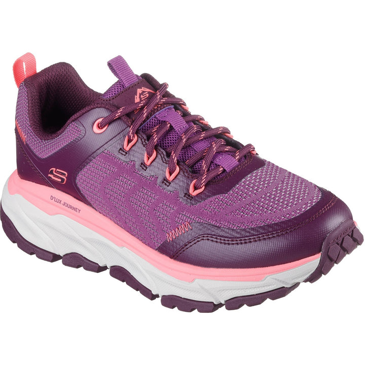 Women's Relaxed Fit Skechers 180167 D'lux Journey Marigold Trainers in Raspberry - Image 1
