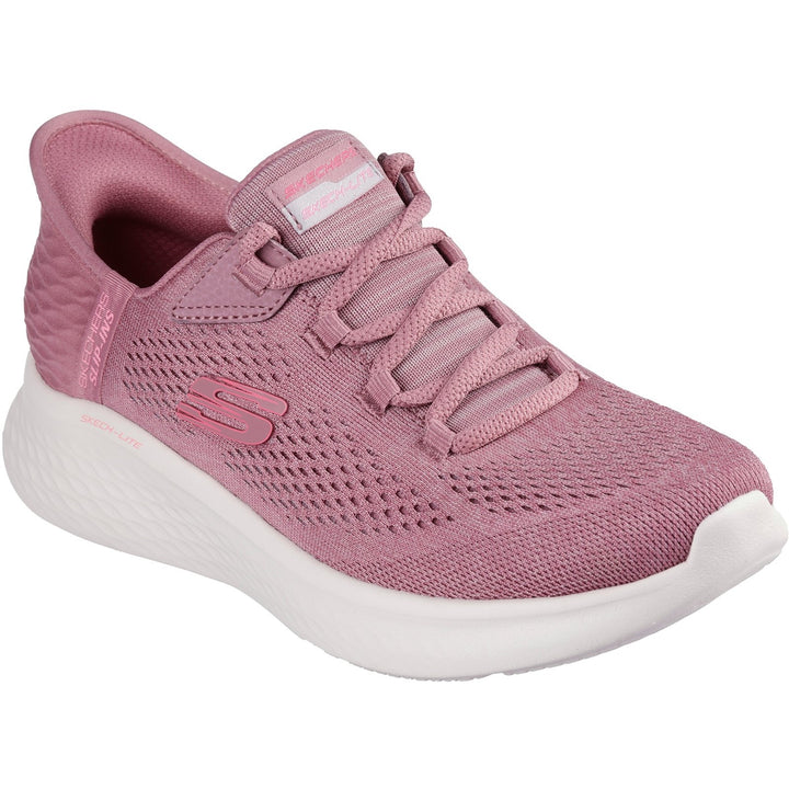 Women's Wide Fit Skechers 150012 Slip-ins Skech Lite Pro Natural Trainers in Grey/Multi - Image 1