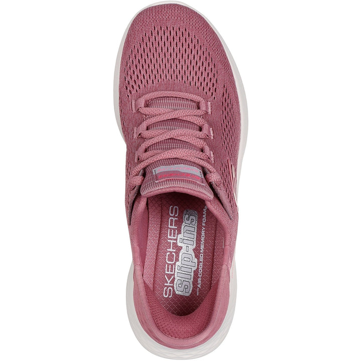 Women's Wide Fit Skechers 150012 Slip-ins Skech Lite Pro Natural Trainers in Grey/Multi - Image 1