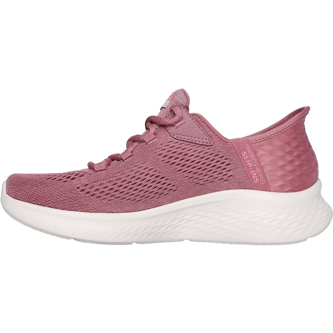Women's Wide Fit Skechers 150012 Slip-ins Skech Lite Pro Natural Trainers in Grey/Multi - Image 15