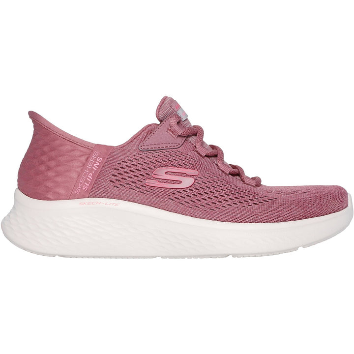 Women's Wide Fit Skechers 150012 Slip-ins Skech Lite Pro Natural Trainers in Grey/Multi - Image 1