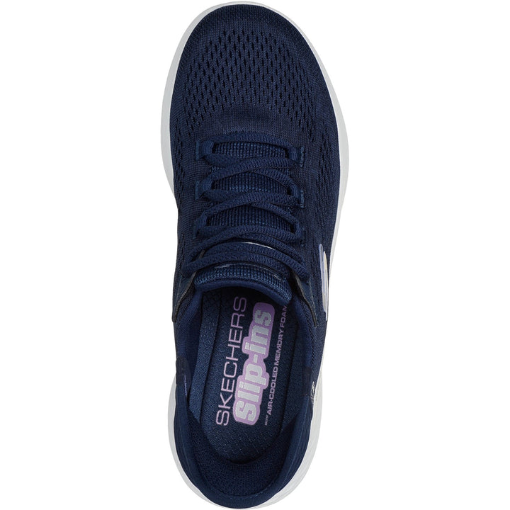 Women's Wide Fit Skechers 150012 Slip-ins Skech Lite Pro Natural Trainers in Grey/Multi - Image 1