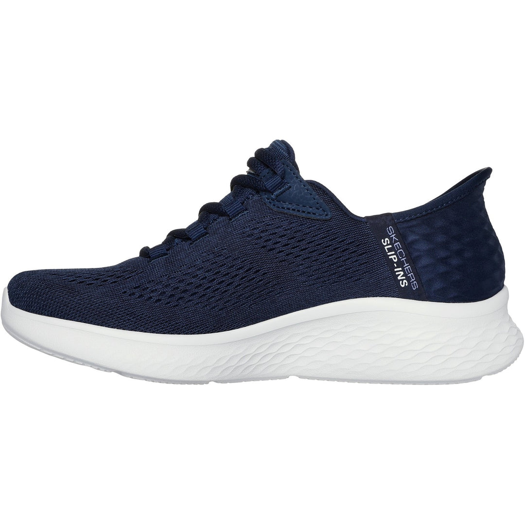 Women's Wide Fit Skechers 150012 Slip-ins Skech Lite Pro Natural Trainers in Grey/Multi - Image 9