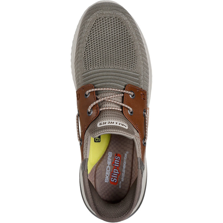 Men's Wide Fit Skechers 210606 Slip-ins Delson 3.0 Roth Trainers in Navy - Image 1
