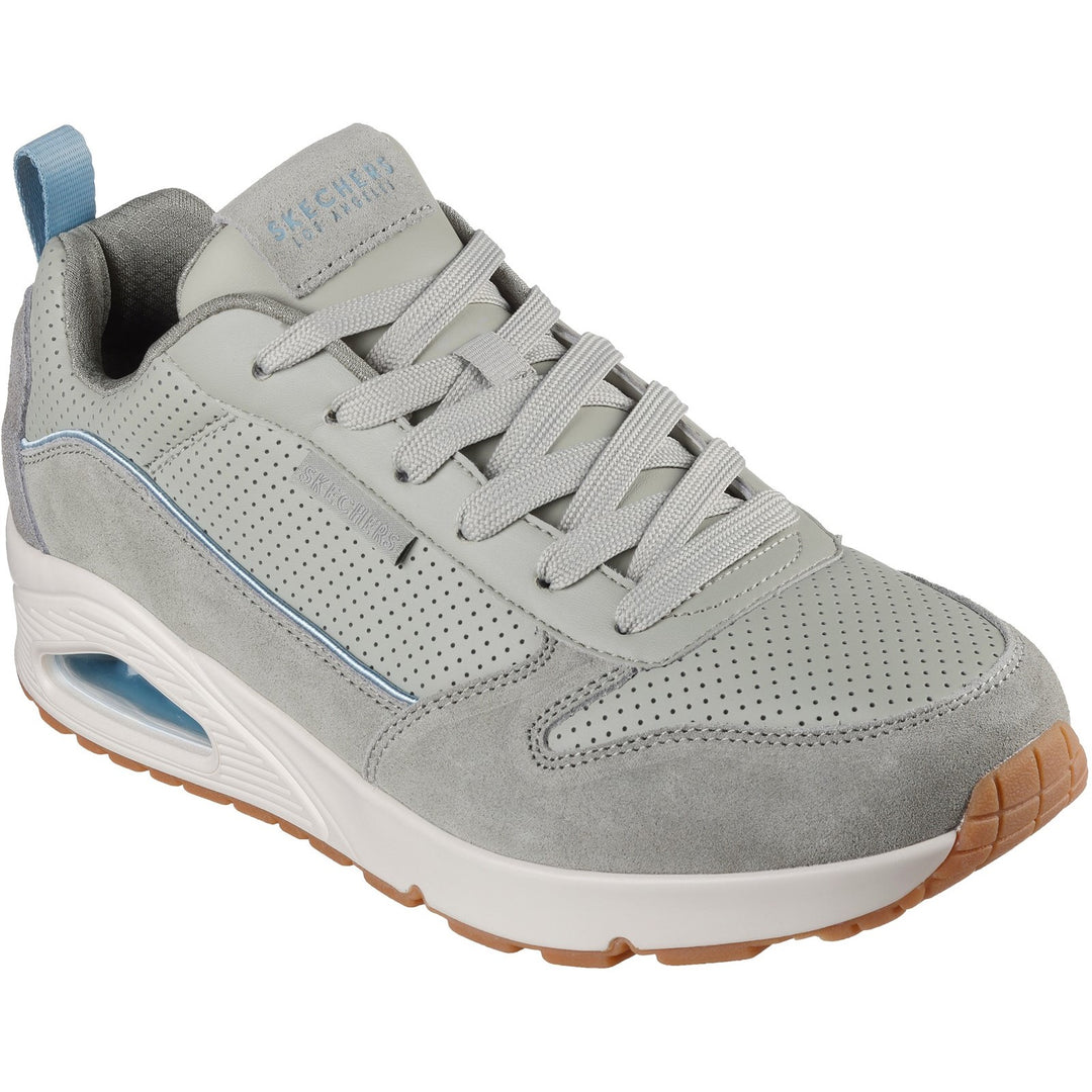 Men's Wide Fit Skechers 183011 Uno Stacre 2.0 Trainers in Sand - Image 8