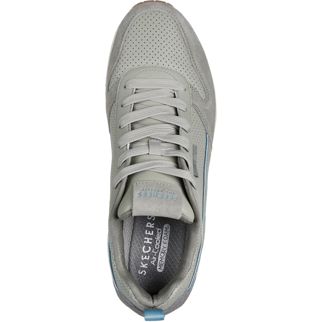 Men's Wide Fit Skechers 183011 Uno Stacre 2.0 Trainers in Sand - Image 10