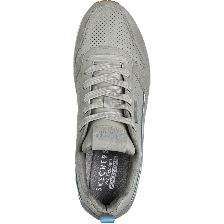 Men's Wide Fit Skechers 183011 Uno Stacre 2.0 Trainers in Sand - Image 1