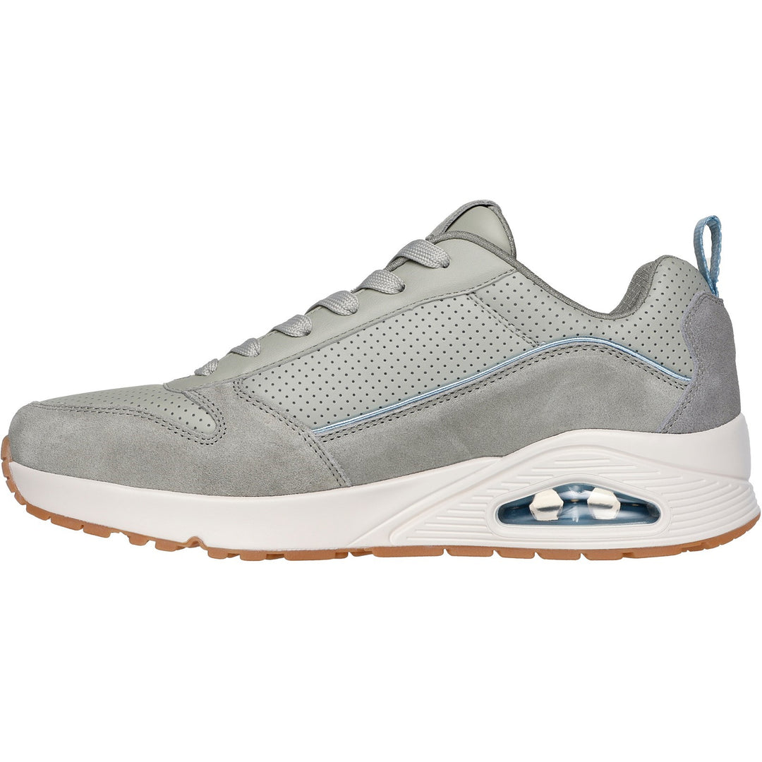 Men's Wide Fit Skechers 183011 Uno Stacre 2.0 Trainers in Sand - Image 9