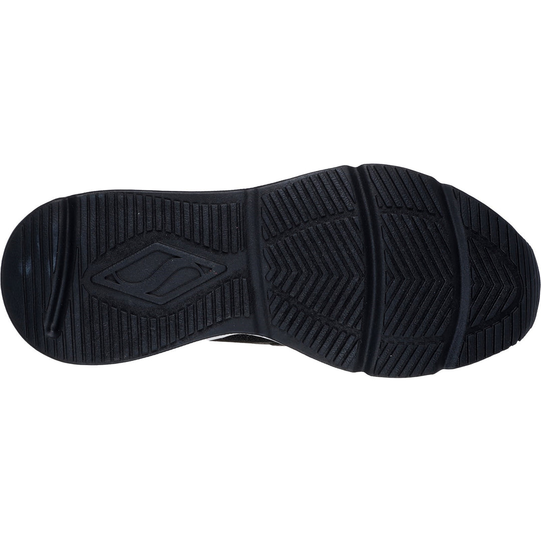 Women's Wide Fit Skechers 177411 Tres-Air Uno Glit Airy Trainers in Black - Image 6