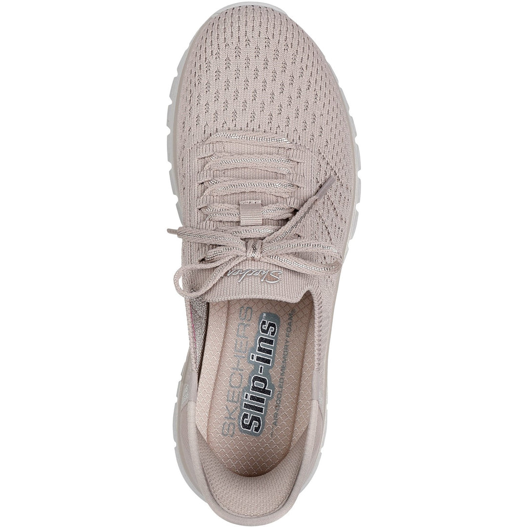 Women's Wide Fit Skechers 100736 Slip-ins Graceful First Blush Trainers in Black - Image 10