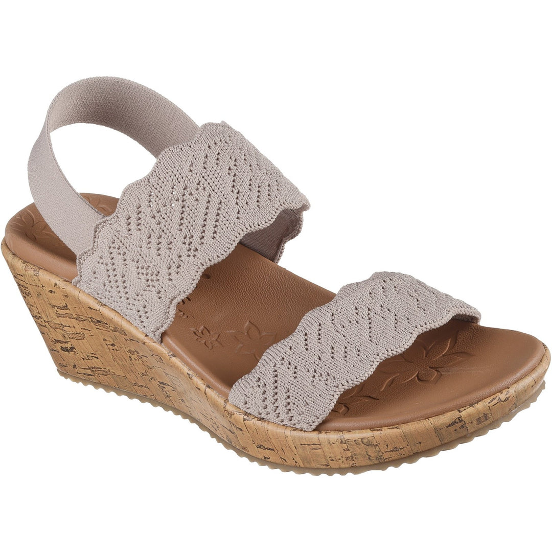 Women's Wide Fit Skechers 119591 Everlee Timeless Touch Sandals in Navy - Image 8