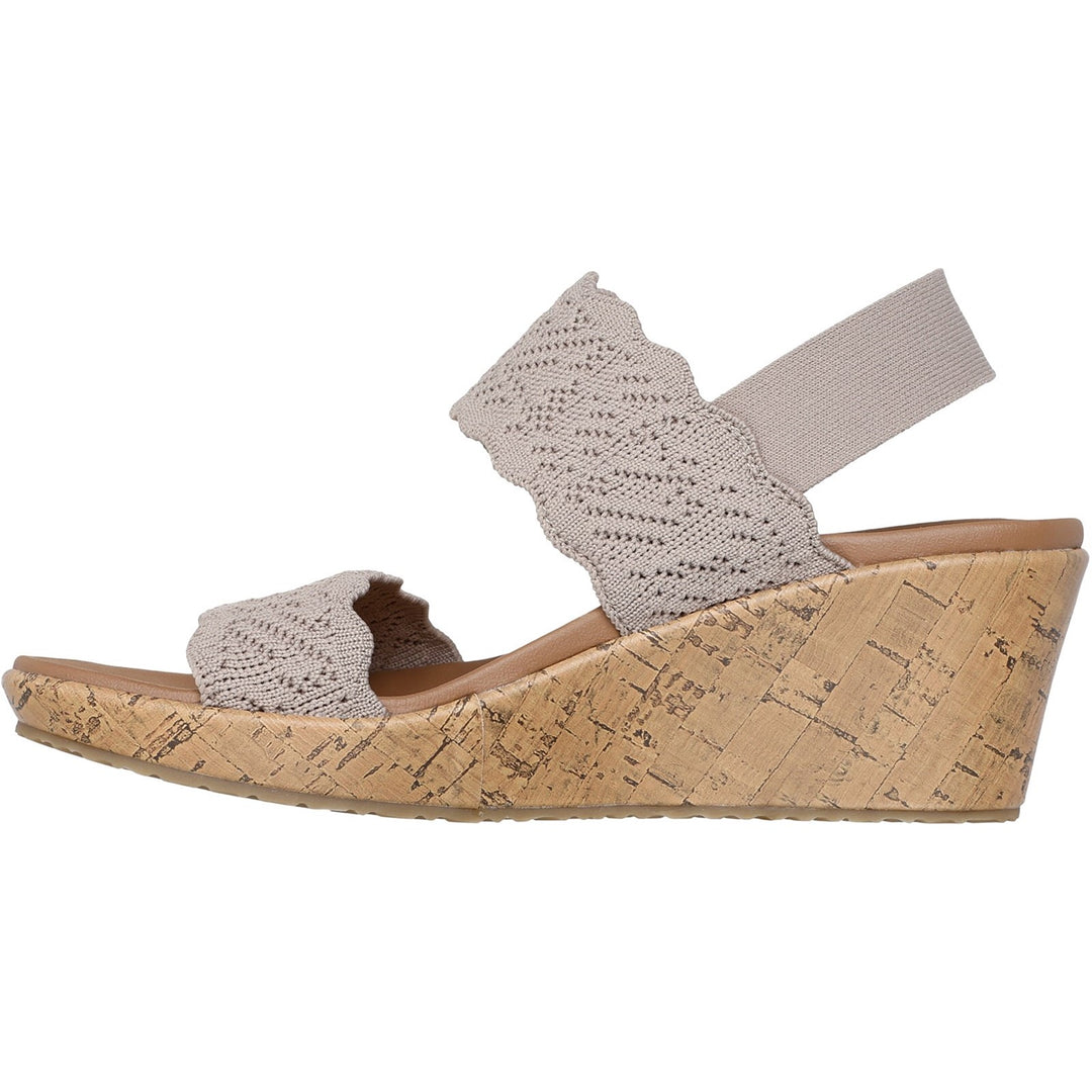 Women's Wide Fit Skechers 119591 Everlee Timeless Touch Sandals in Navy - Image 9