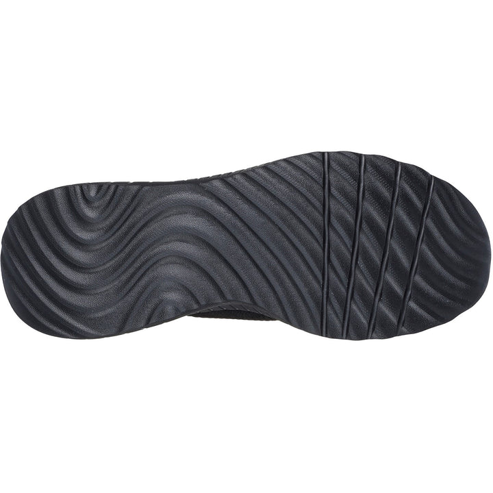 Women's Wide Fit Skechers Slip-ins 117497 Waves Bobs Sport Squad Trainers in Black - Image 1